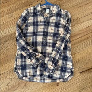 J. Crew Boy Fit Plaid Popover Shirt